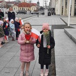 wyjście pod pomnik Józefa Piłsudskiego w Białymstoku 