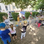 Sówki malują farbami po folii.jpg